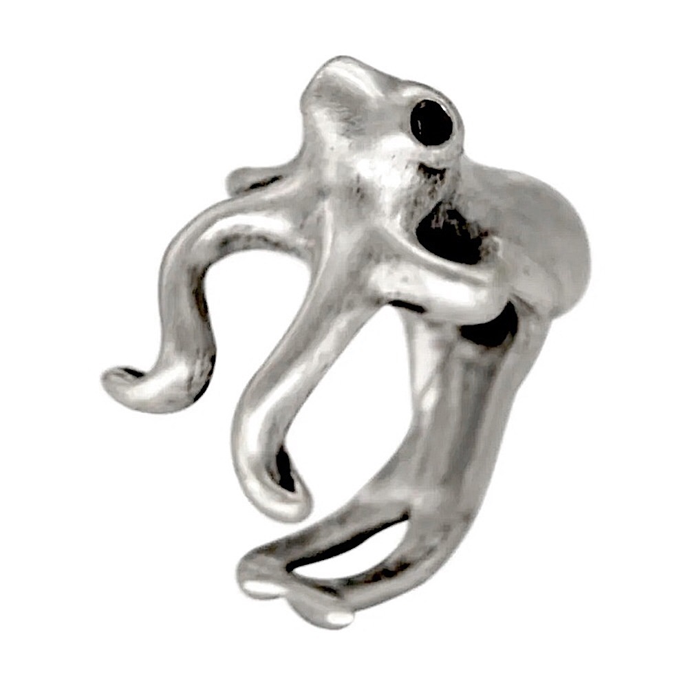 Silver Octopus 🐙 adjustable ring - Picture 5 of 9